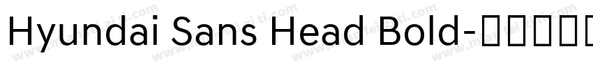 Hyundai Sans Head Bold字体转换